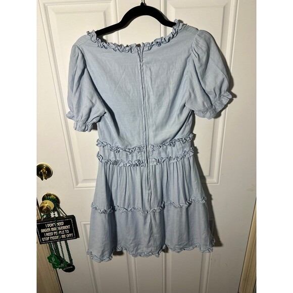 Mi ami blue ruffle dress - Picture 4 of 8